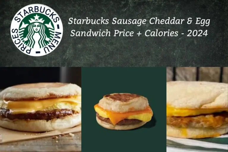 Starbucks Sausage Cheddar & Egg Sandwich Price