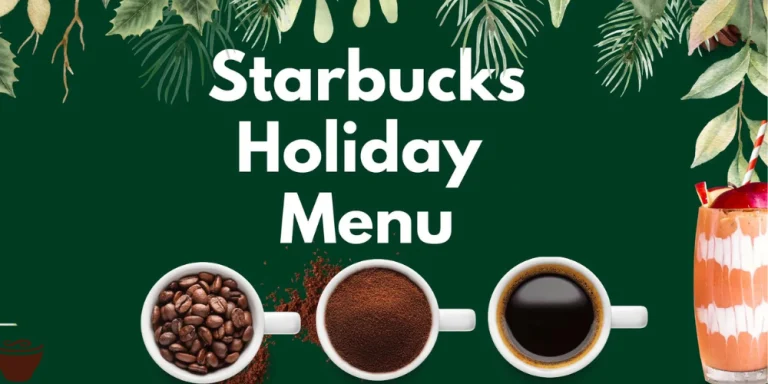 Starbucks holiday menu